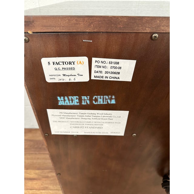 Lauren Ralph Lauren Nightstand Mahogany W/ One Drawer & Built in Power Strip For Sale - Image 12 of 12