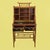 Introducing a captivating Faux Tortoise Hand-Painted Desk with Hutch, beautifully preserved in its as-found vintage...