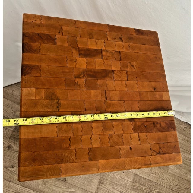 Vintage Boos Butchers Block, Carving Kitchen Table Solid Dovetail Maple Slab For Sale - Image 11 of 12