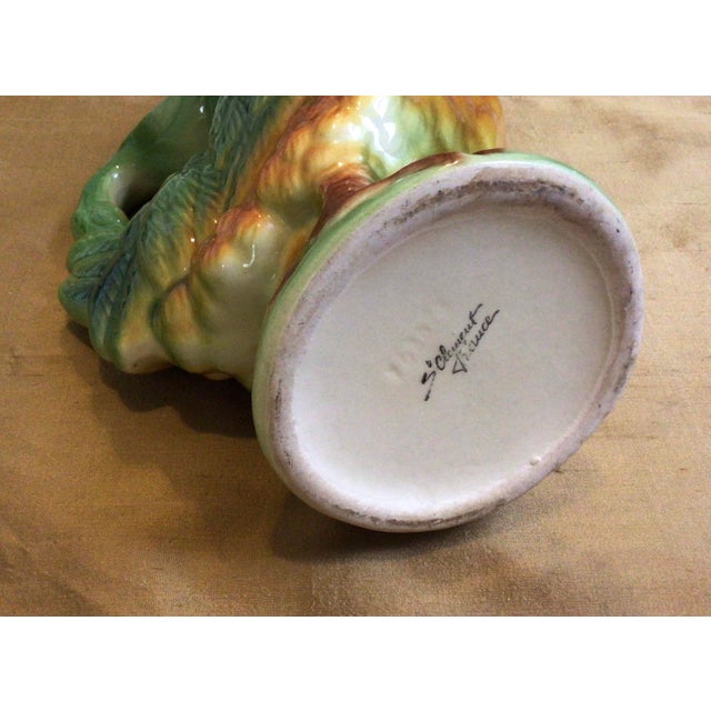 Vintage St .Clement French Rooster Majolica Jug For Sale - Image 10 of 11