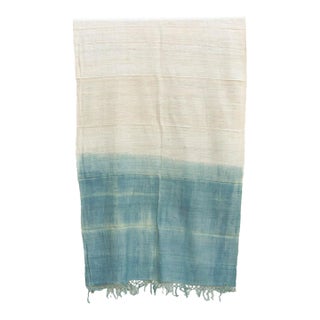 Organic Peace Silk Throw, Assam Blue Water For Sale