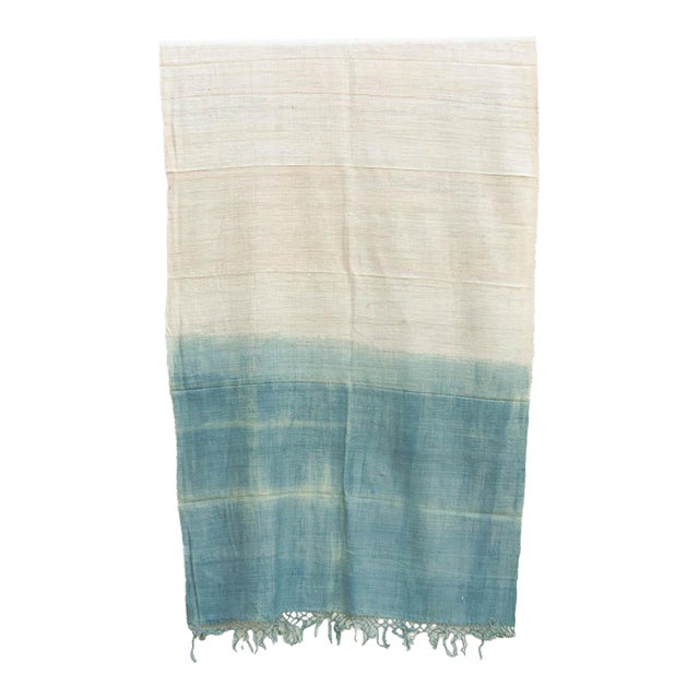 Organic Peace Silk Throw, Assam Blue Water For Sale