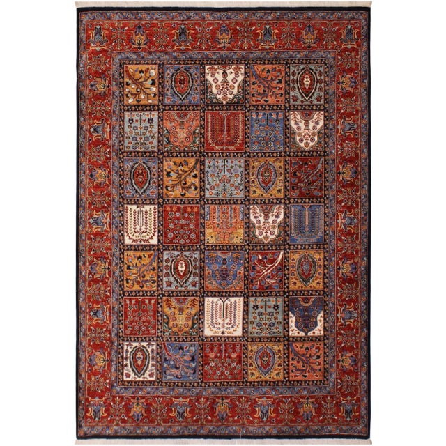 Brick Red 1990s Contemporary Rustic Tribal Zeigler Wool Rug - 8′2″ × 9′9″ For Sale - Image 8 of 9