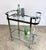 1970’s Polished Chrome & Glass Milo Baughman Two-Tier Tea / Bar Cart For Sale - Image 9 of 12