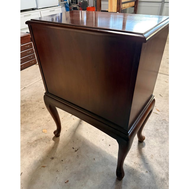 Silverware Jewelry Chest Walnut 1960’s For Sale - Image 4 of 6