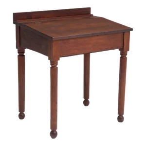 19th Century School Master's Desk Antique Primitive Walnut