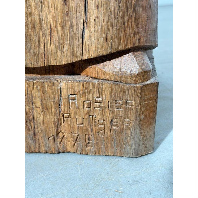 Carved Wooden Female Sculpture by Rutger Rosier For Sale - Image 6 of 7