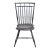 Bench Made Black Bird Cage Style Windsor Chair Made by New York Artisian For Sale