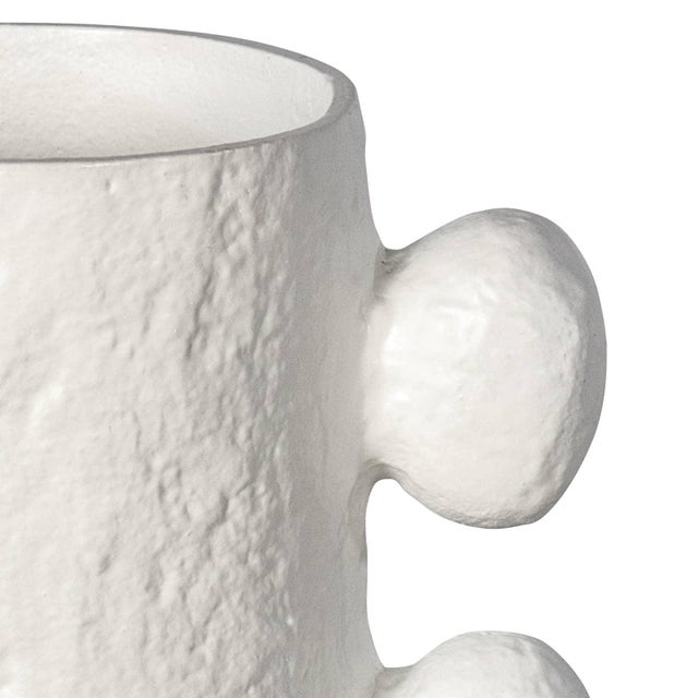 Regina Andrew Sanya Metal Vase Small, White For Sale - Image 4 of 6