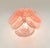 Alabaster Pink Glass Disks Wall Sconce, 1990s For Sale - Image 6 of 13