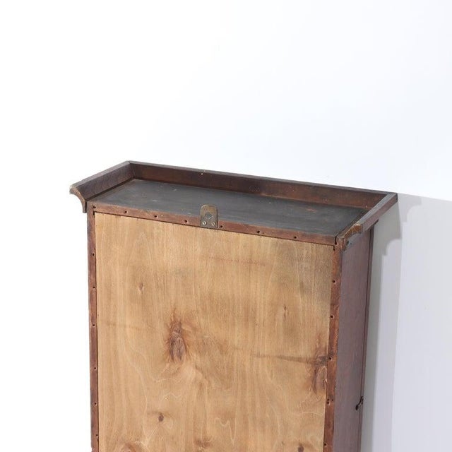 Walnut Hanging Curio Cabinet 20thC For Sale - Image 12 of 12