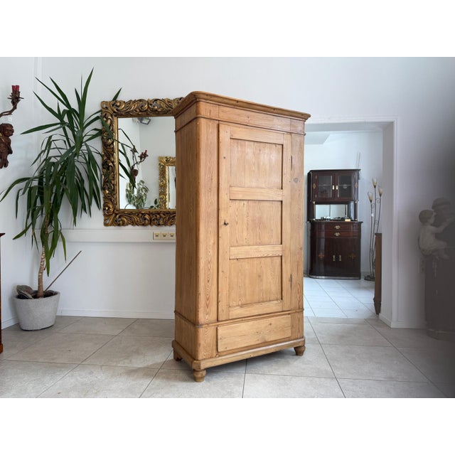 Wood Rustic Farmhouse Wardrobe in Wood For Sale - Image 7 of 10