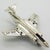 1980s Vintage Italian Sterling Silver 925 McDonnell Douglas F-4 Phantom II Airplane with Folding Wings, Arezzo, 1980s For Sale - Image 5 of 15