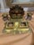 Metal Antique Double Inkwell With Letter Rack For Sale - Image 7 of 8