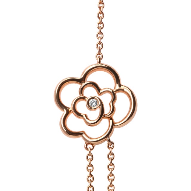 Haus of Brilliance 18K Rose Gold 1/2 Cttw Diamond and Freshwater Pearl Double Strand Station Necklace (G-H Color, SI1-SI2 Clarity) - Adjustable up to 16" to 20" For Sale - Image 4 of 6