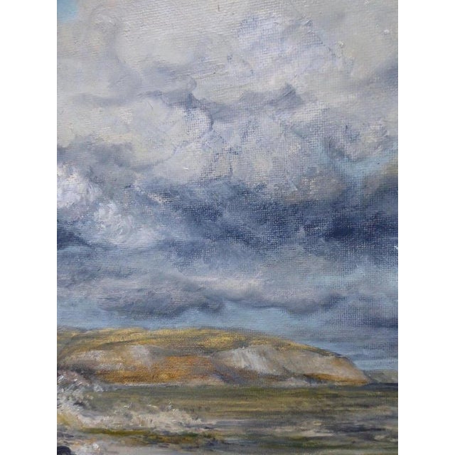 M. Lister, Storm Over Fairlight, 1975, Oil Painting on Board, Framed For Sale - Image 7 of 13