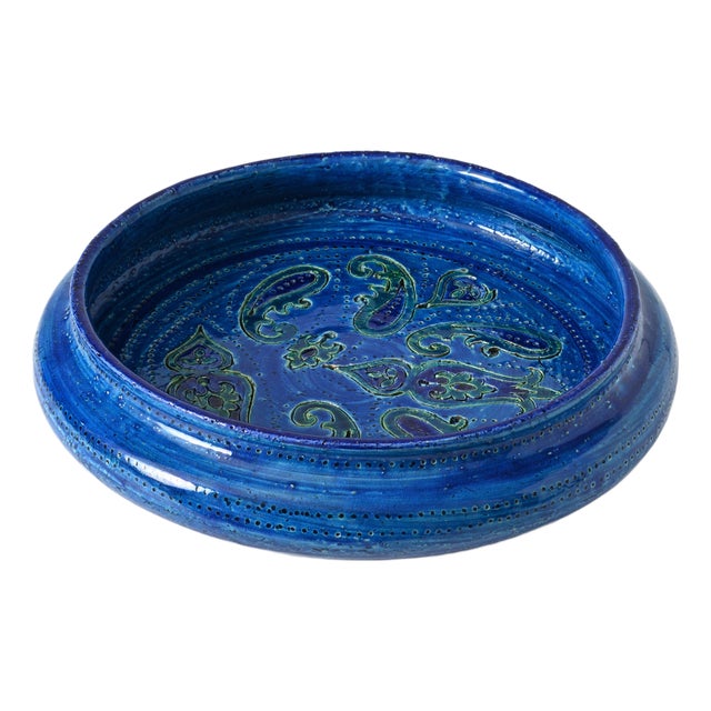 Liberty Blue Bowl by Aldo Londi for Bitossi, 1960s For Sale