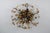 Florentine flower-shaped flush mount by banci firenze, italy, 1970s. The lamp is designed as a decorative ceiling bouquet,...