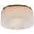 Kelly Wearstler for Visual Comfort Signature Otto Medium Flush Mount in Antique-Burnished Brass with Alabaster For Sale