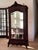 19th Century French Louis XV Hand Carved Walnut Armoire Vitrine With Single Glass Door For Sale - Image 11 of 12