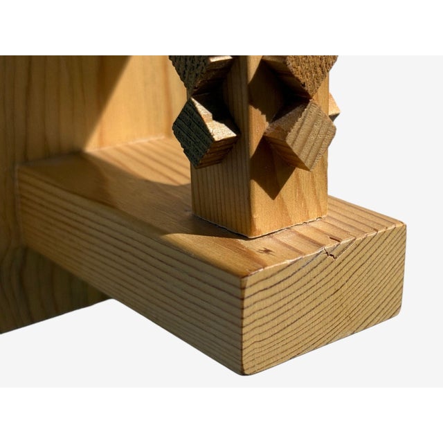 Brown Leif Wikner, Swedish Modern, Pine Wall Sconce, Sweden, 1970s For Sale - Image 8 of 11