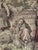 Vintage French Medieval-Style Farmhouse Wheat Harvest Square Wall Tapestry 39” Good vintage condition. Tapestry intact....