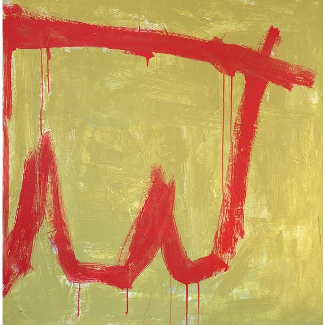 Abstract Sarah Trundle, Contemporary Abstract Painting, "Loopy" For Sale - Image 3 of 6