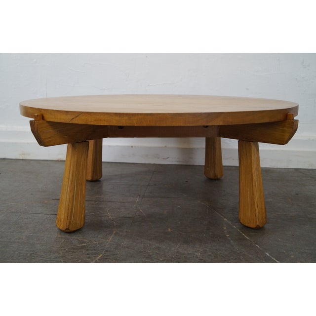 Brandt Ranch Oak Round Coffee Table Chairish