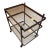 Vintage Three-Tier Brass and Glass Serving Cart – Hollywood Regency Style For Sale