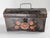 We are selling this well painted American primitive Toleware box. This tin box had colorful decoration and now has a...