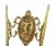 Mid-20th Century Neo-Classical Brass Chairs, Set of 2 For Sale - Image 5 of 9