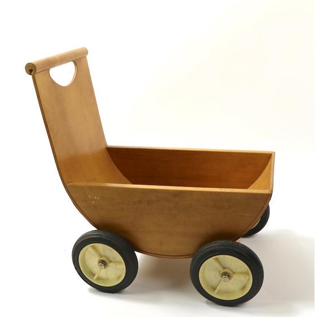 1950s Mid Century Wood Stroller Toy by Creative Playthings Chairish