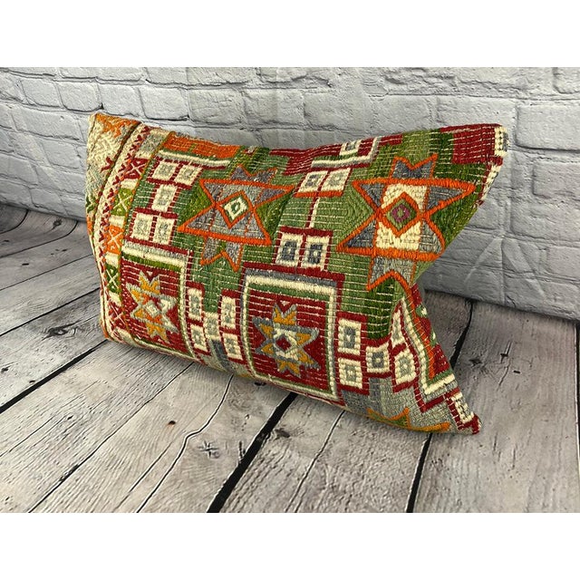 Vintage Pillow Case Turkish Kilim Pillow Decorative Kilim Pillow Dry cleaning only. PILLOW INSERT IS NOT INCLUDED