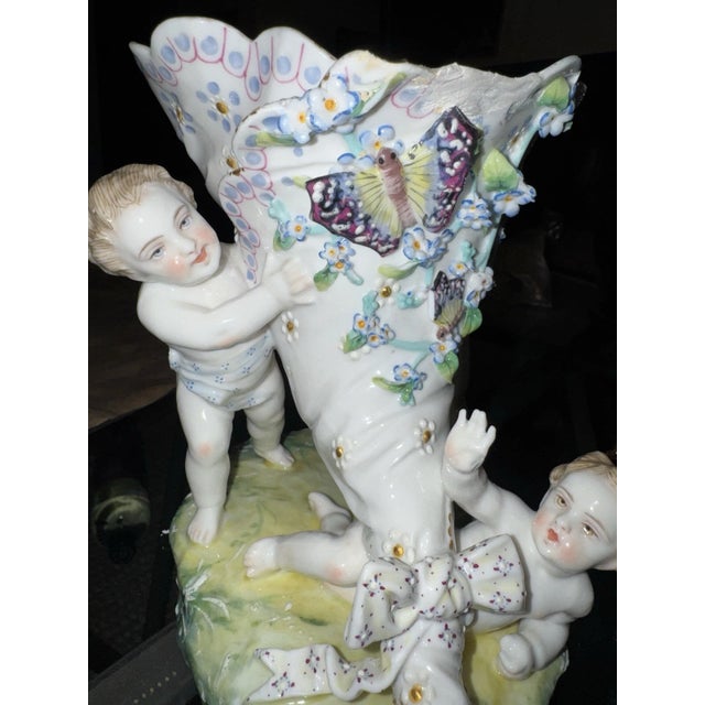 Vion Et Baury 19th Century Bisque Porcelain Figural Compote Made for the Paris Exposition For Sale - Image 13 of 14