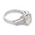1960s Mid Century Gia 2.89 Carat Diamond Platinum Engagement Ring, Size 6 For Sale - Image 4 of 8