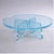 Contemporary Sculptural Blue Lucite Acrylic Round Coffee Table For Sale - Image 3 of 7