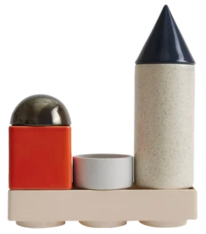 KNSTRKT Stackable Tableware by Studio Berg, Set of 6