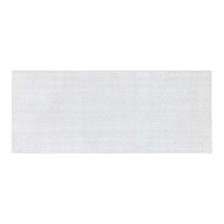 Mid-20th Century Indian Light Beige Handmade Cotton Runner For Sale