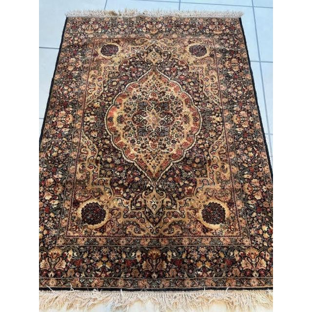Tabriz Style Rug , 4'2" X 6'3" For Sale In New York - Image 6 of 10