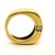 Mid-Century Modern 1980s Mauboussin 18k Gold Diamond Modernist Band Ring, France, Size 6 For Sale - Image 3 of 7