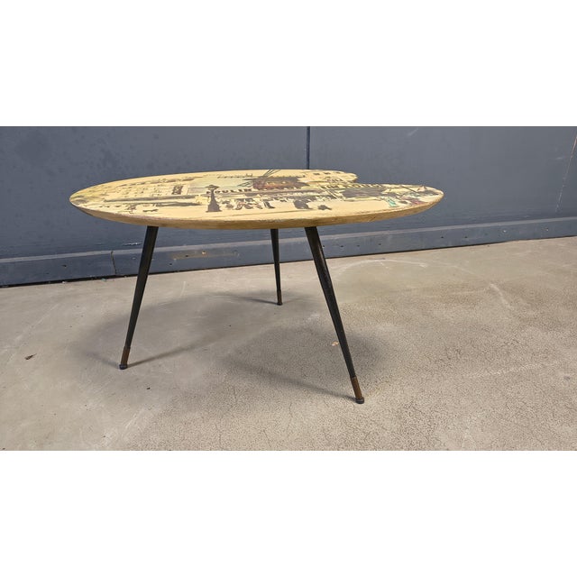 Wood Vintage Italian Coffee Table, 1950s For Sale - Image 7 of 10