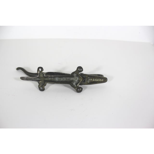 Metal Vintage Brass Crocodile Nut Cracker Alligator Nutcracker, Bar Cart Styling For Sale - Image 7 of 11