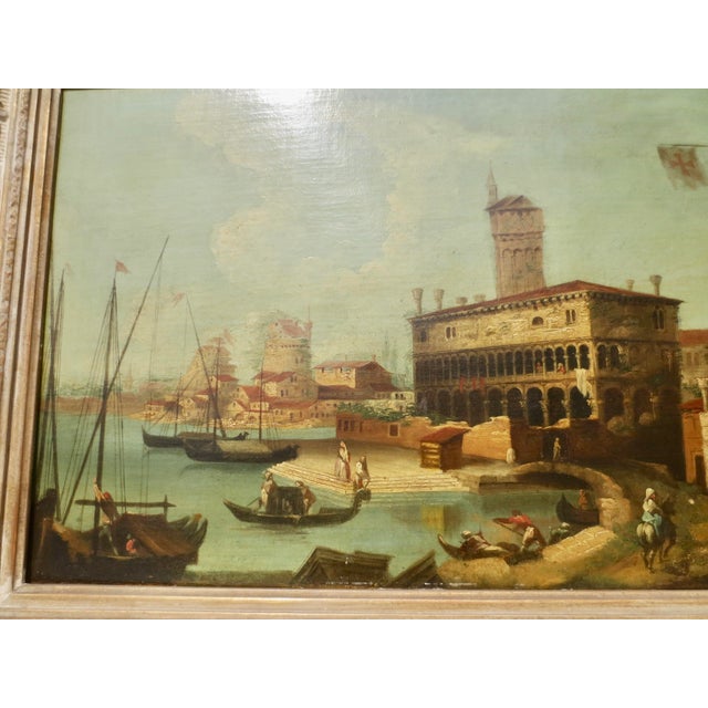 Oil on Canvas Pair of Italian Idyll Scenes Circa 50s - A Pair of 2 For Sale - Image 12 of 16