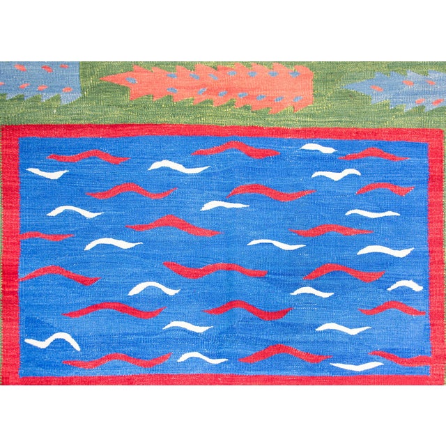 Vintage Turkish Kilim Rug For Sale - Image 12 of 15
