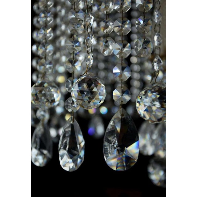 Crystal Cascade Chandelier with Long Trimmings For Sale - Image 4 of 8
