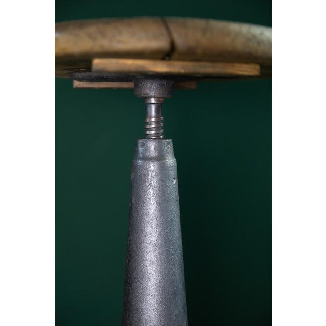 Vintage Industrial Stool, 1930s For Sale - Image 4 of 8