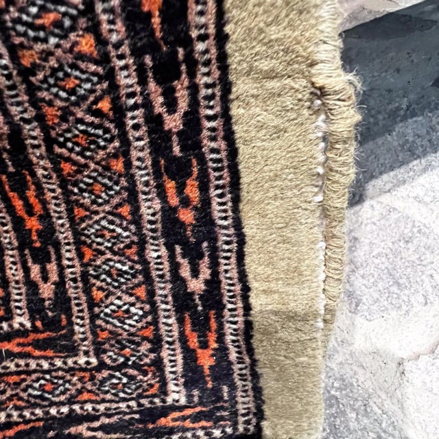 Textile Middle Eastern Wall Art Tapestry Traditional Large Signed For Sale - Image 7 of 13