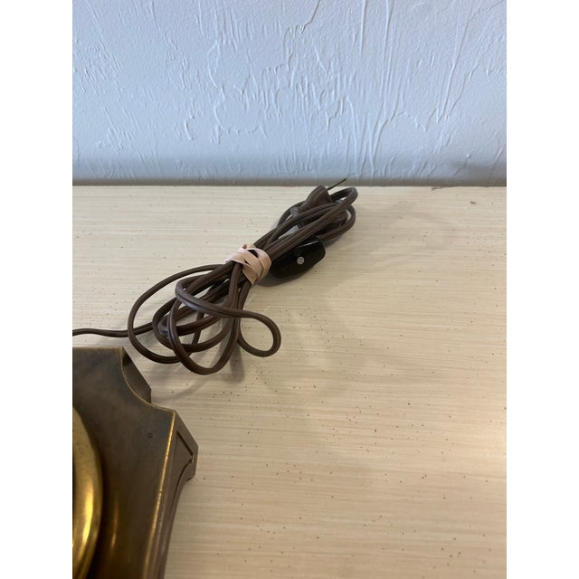 Metal Vintage Stiffel Ostrich Egg Table Lamp For Sale - Image 7 of 7