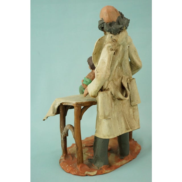 20th Century Terracotta Sculpture of Pediatrician Doctor by Leonardo Bonaccorso, Italy For Sale - Image 4 of 18