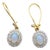 Natural Opal 0.72cts & Diamond 0.35cts Earring in 14k Gold For Sale